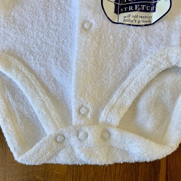 BONDS AUSTRALIA Vintage Baby Romper 6-9 Mos 0 White Playsuit Terry Cloth NEW - Picture 7 of 8